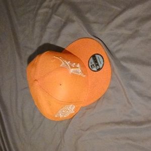 Orange snap back florida marlin hat